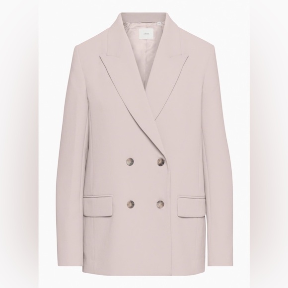 Aritzia Wilfred morado grey destiny crepette blazer sz 0 worn once - Picture 7 of 15